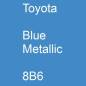 Preview: Toyota, Blue Metallic, 8B6.